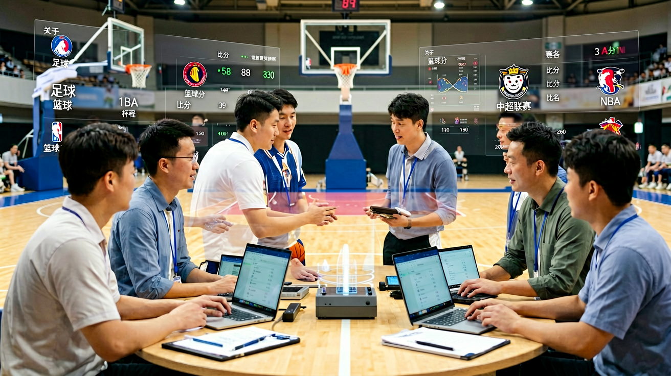 篮球场场景展示篮球赛事数据覆盖
